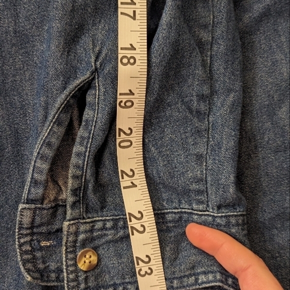 Denim Holiday Shirt with Embroidered Details - Picture 9 of 12